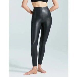 Commando Control Faux Leather Leggings Black Size Small